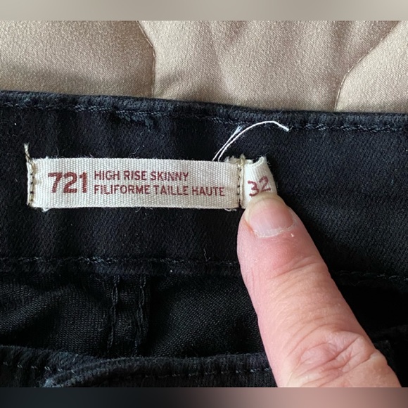 721 Levi’s Black skinny - Picture 3 of 3
